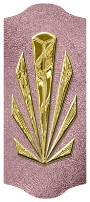 DARAY-C-602-GD-SH-OR Gold Sunburst Shimmer Orchid